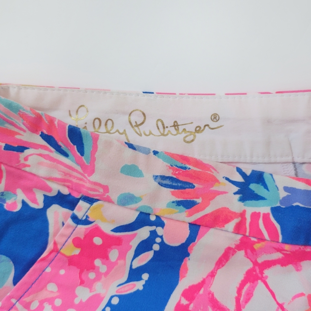 Lilly Pulitzer | The Buttercup Stretch Scalloped Shorts Size 2 - Picture 4 of 6